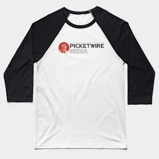 PIcketWire Media Shirt | Black Lettering Baseball T-Shirt